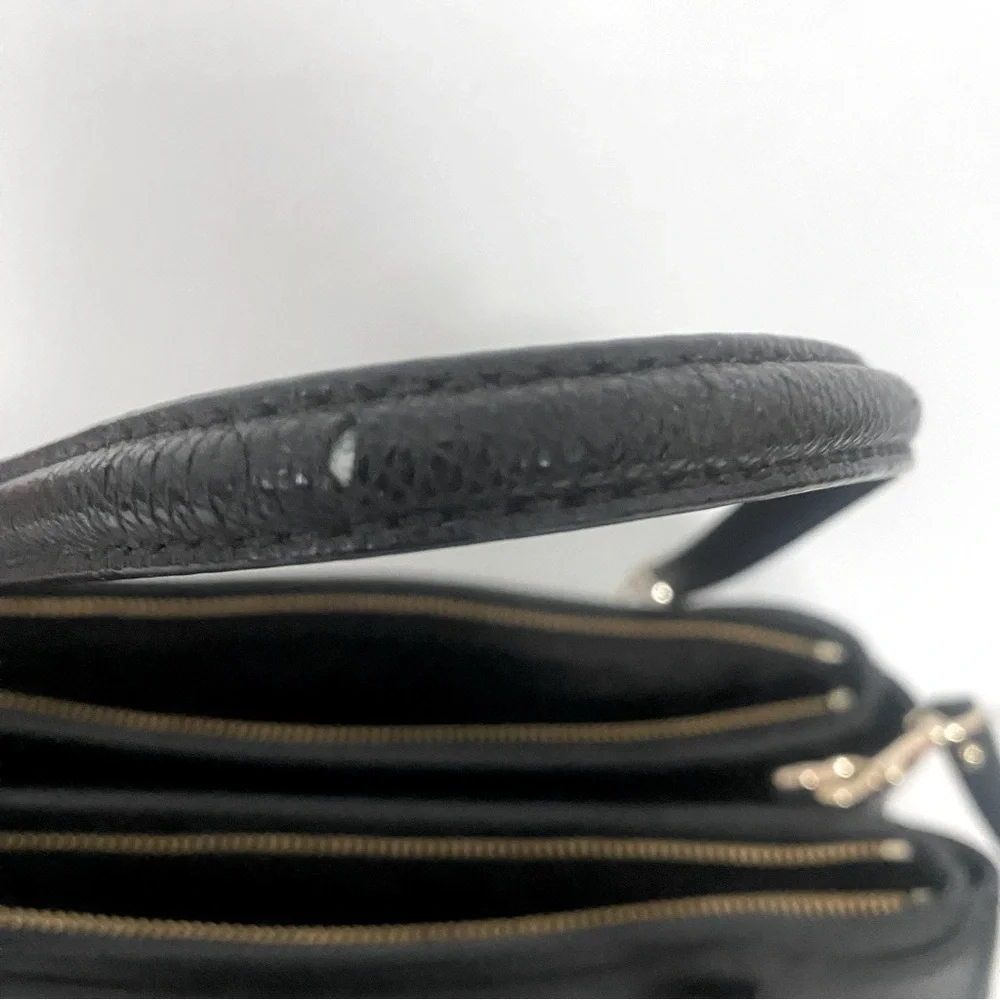 AUTHENTIC COACH CHRISTIE Carryall In Midnight Black Leather, Shoulder Tote Bag